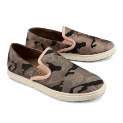 OluKai Women’s Woven Camo Slip-On Soft Pink Pehuea Pa'I