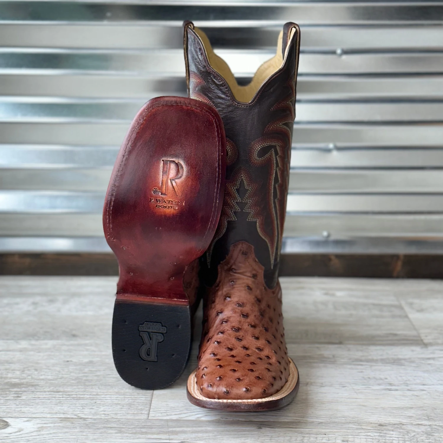 Men's R. Watson Full Quill Ostrich Boots 4 Men's R. Watson Full Quill Ostrich Boots - Image 2