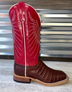 Anderson Bean Men's Tobacco Caiman Crocodile Belly S3014 11 Anderson Bean Men's Tobacco Caiman Crocodile Belly S3014 -Western Cowboy Fashion IMG 3069