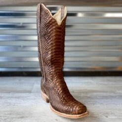Women's R. Watson Sand Matte Python Boots -Western Cowboy Fashion IMG 3656