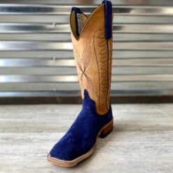 Anderson Bean Royal Blue Wyoming Roughouts -Western Cowboy Fashion IMG 3668
