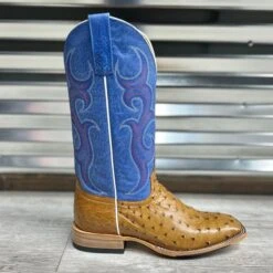 HORSEPOWER Antique Saddle Full Quill Ostrich Boots -Western Cowboy Fashion IMG 6650