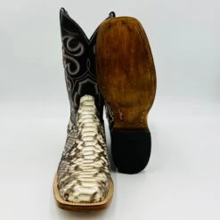 Men's Cowtown Square Toe Python Snake Skin Boot -Western Cowboy Fashion IMG 8300