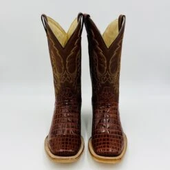 Cowtown Cognac Caiman Print Boot