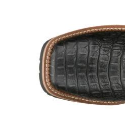 Men's Derrickman Waterproof Black Croc Print Composite Toe Boot By Justin -Western Cowboy Fashion SE4837 4l 80815.1650315098