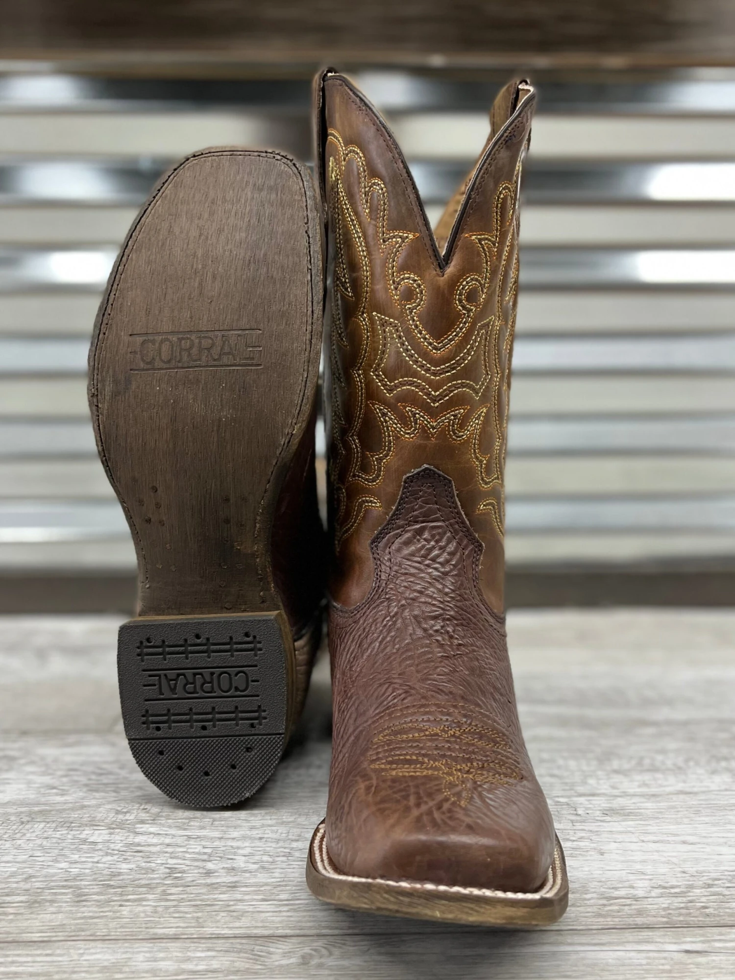 Corral Tyson Brown Square Toe 5 Corral Tyson Brown Square Toe - Image 3